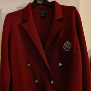 VTG Merin wool crest blazer by Lauren/Ralph Lauren
